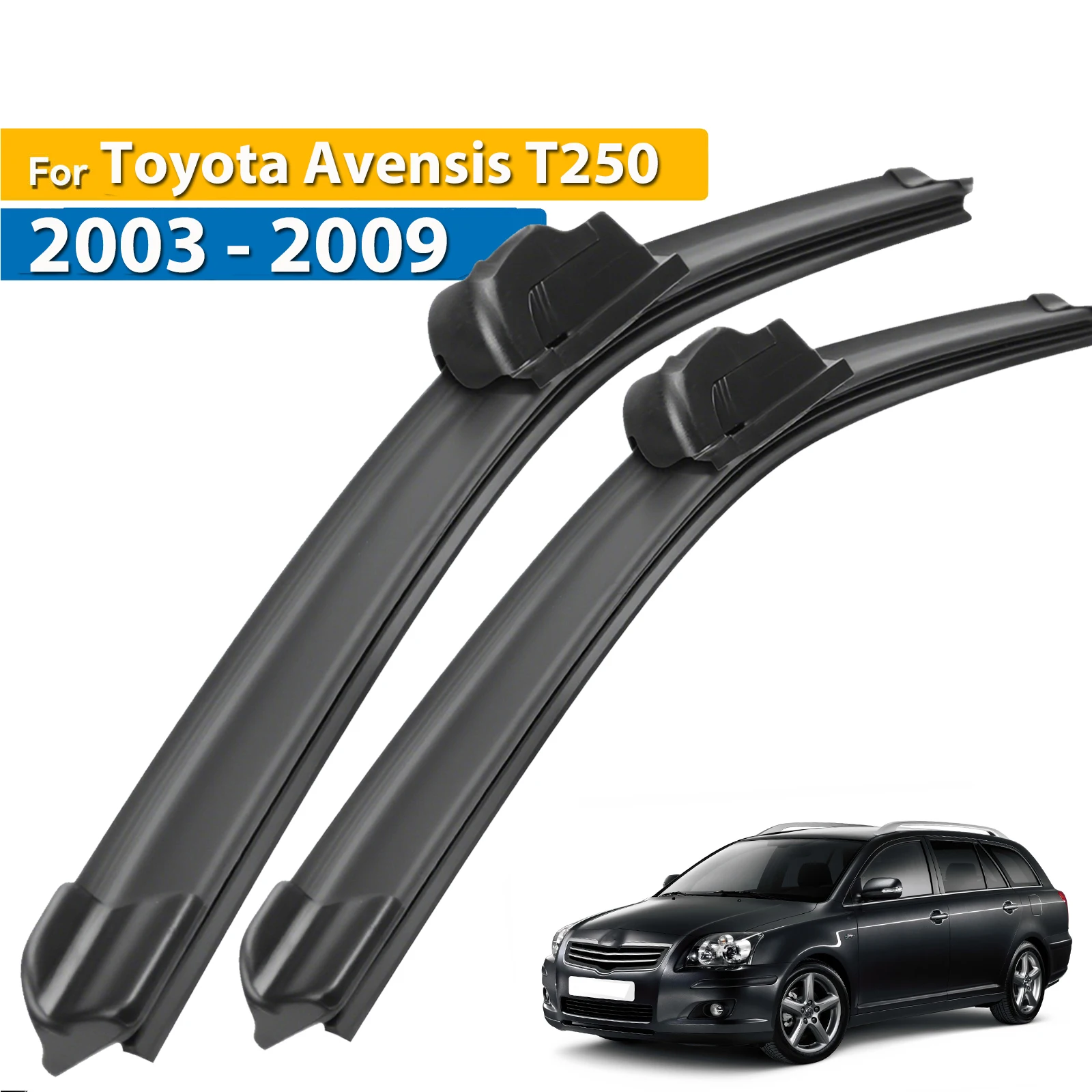 

Щетки стеклоочистителя Erick's для Toyota Avensis T250 2003-2009, щетки стеклоочистителя лобового стекла, щетки от дождя 24 дюйма + 16 дюймов