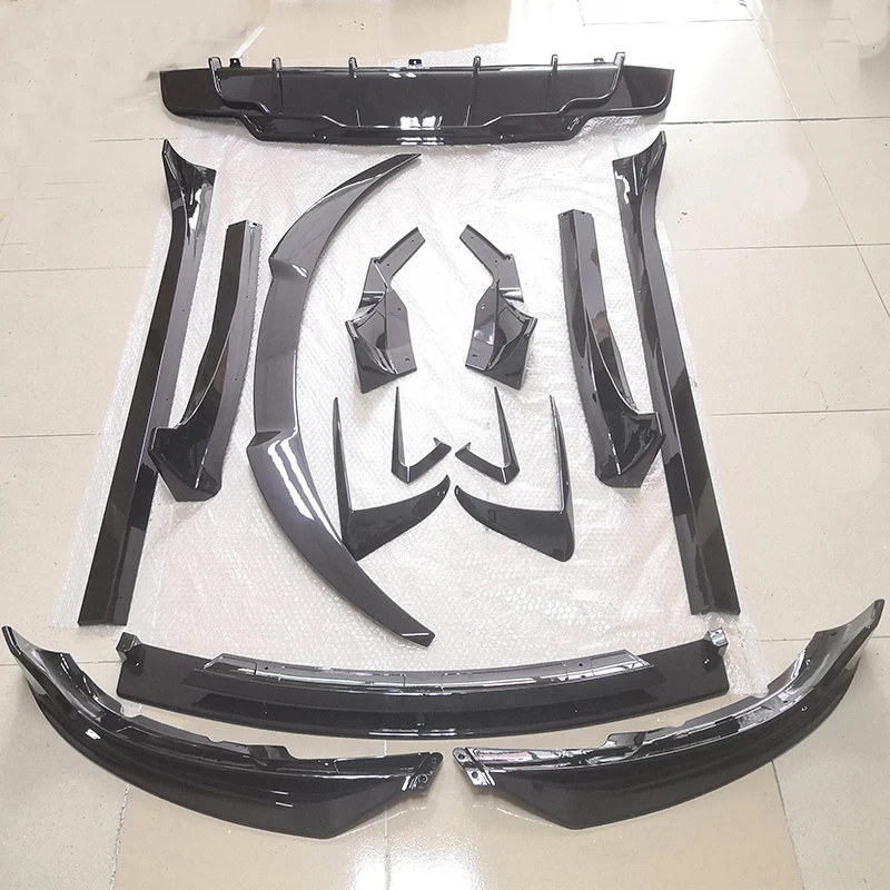 ABS Carbon Faser Bodykits Diffusor Seite Rock Vorne Lip AERO Stil Spoiler Lip Kits Zubehör Für Tesla Modell 3 2018-2022