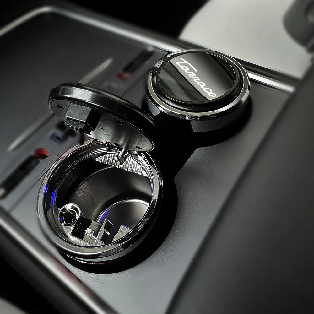 Новая автомобильная пепельница черное зеркало нажимной Тип для сиденья TARRACO