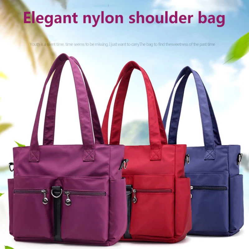 2024 Женская Большая Спортивная Сумка Из Ткани Оксфорд Модная На Плечо С