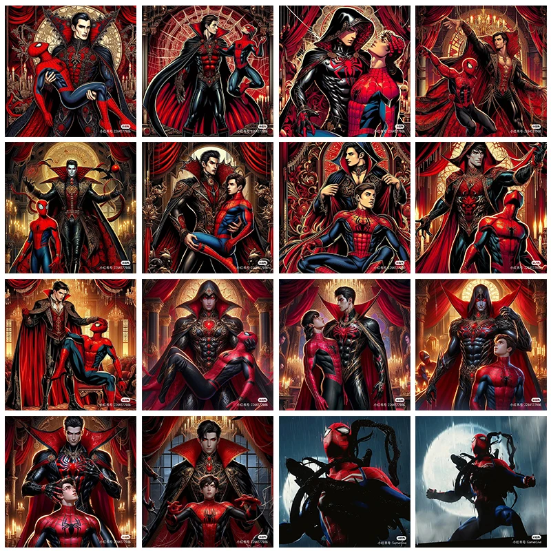 Набор для алмазной вышивки супергерой Марвел Человек-паук