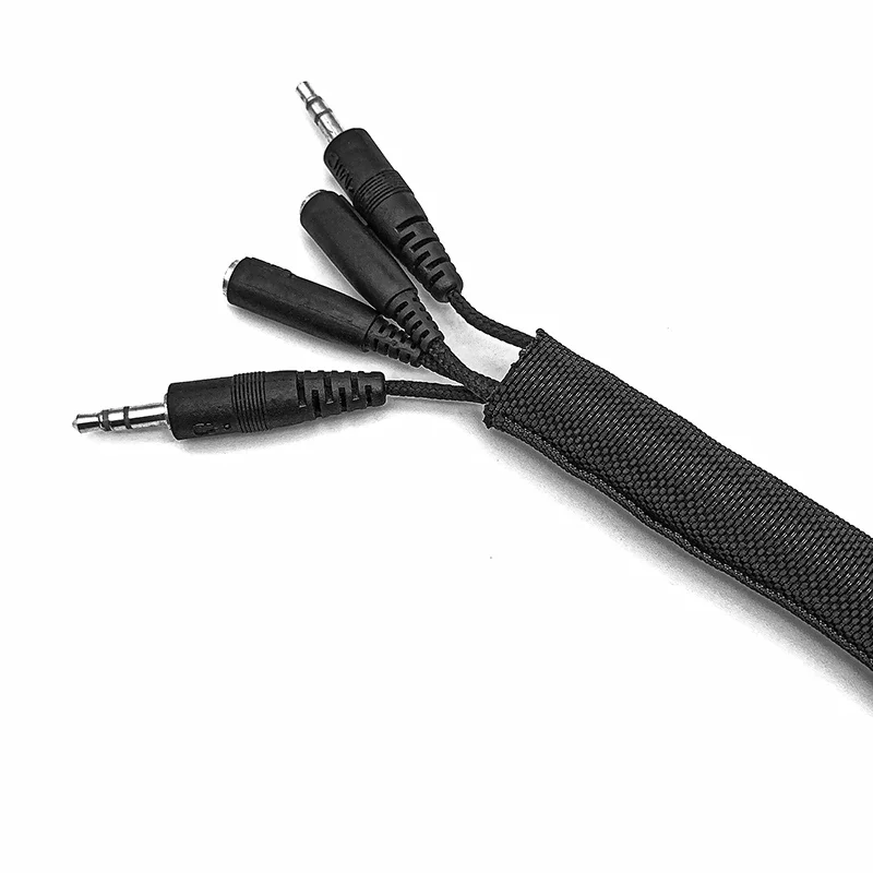 Защитный рукав для кабеля из ПЭТ плетеная перекрытие идентификатор