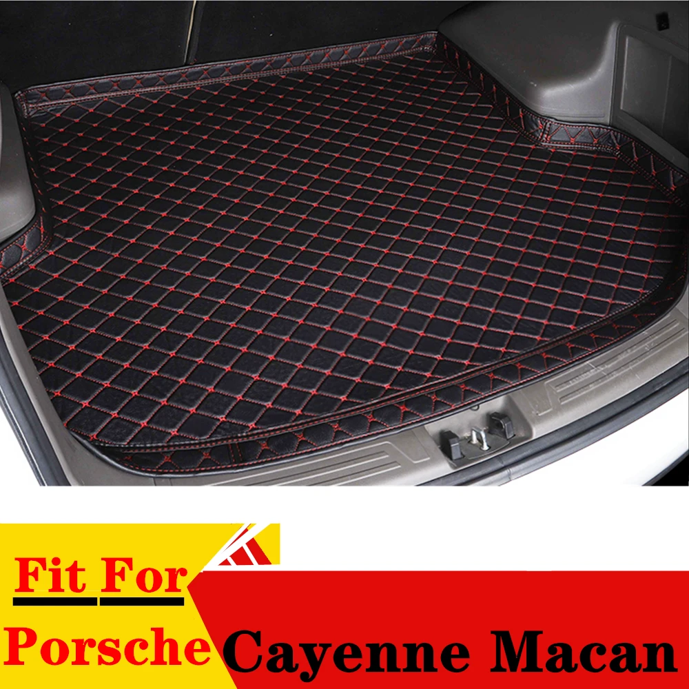 

Автомобильный коврик для багажника Porsche Cayenne Macan, для любой погоды, XPE, высокий задний ковер для груза, коврик, автозапчасти, багажник, подкладка для багажника