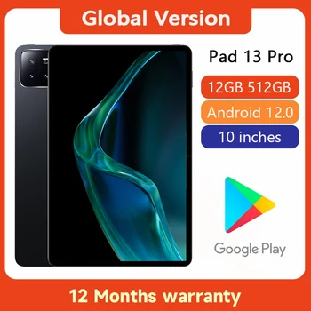 Global Version Android 12.0 Pad 13 Pro Tablet 12GB RAM 512GB ROM Snapdragon 870 10 Inches 120Hz 10000mAh Dual Card 5G Tablet PC