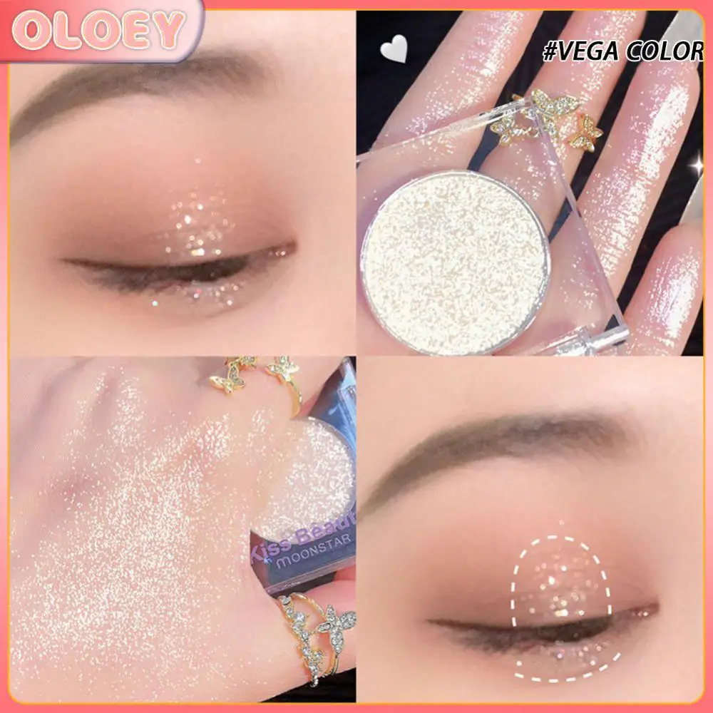 

Highlighter Delicate Eyeshadow Eyeshadow Palette Brighten Face Lying Silkworm Glitter Eye Shadow Beauty Cosmetics Sparkling Eyes