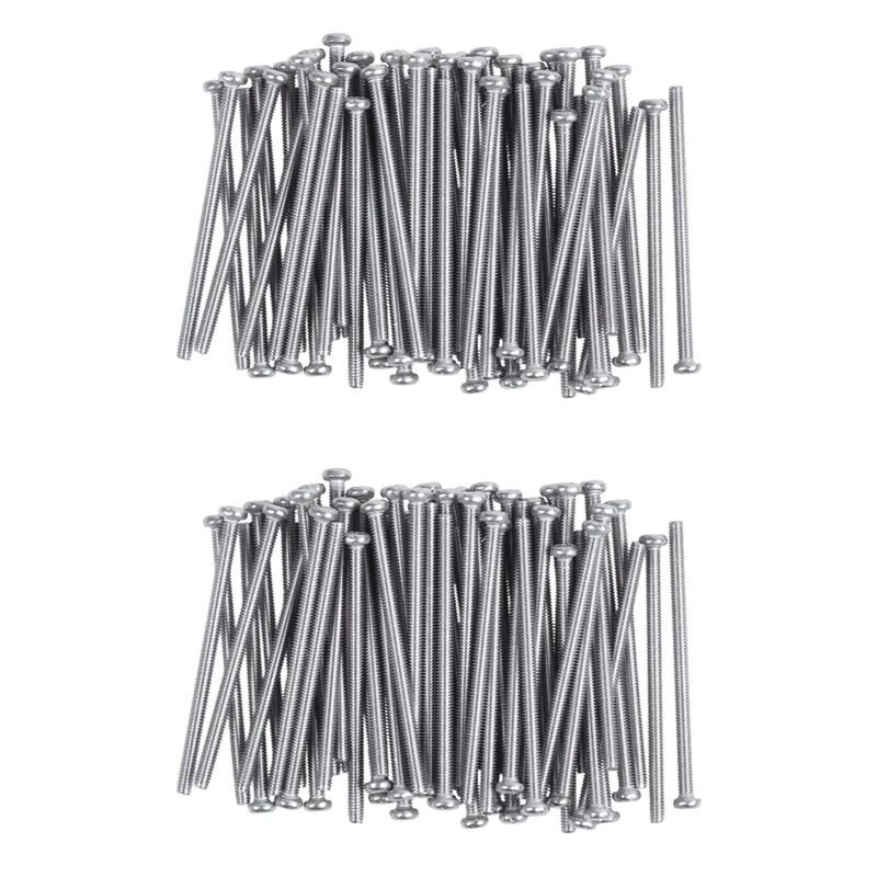 

M2.5 X 40Mm 304 Stainless Steel Phillips Round Head Screws Bolt 120Pcs