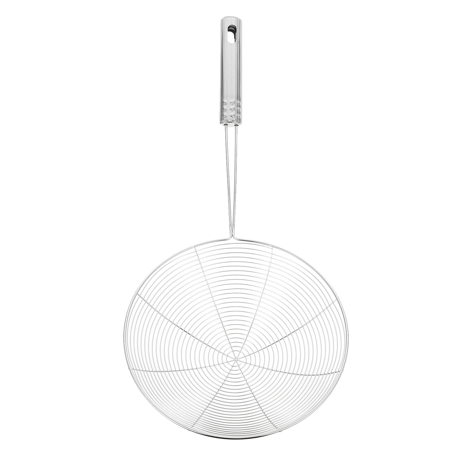 

Stainless Steel Colander with Handle Large Metal Kitchen Strainer Mesh Skimmer for Pasta Spaghetti Vegetable Fruits