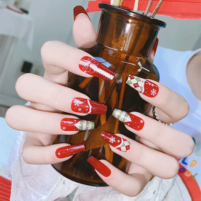 Пригодный для ногтей Искусственный Блеск дневной свет лось Санта-Клаус