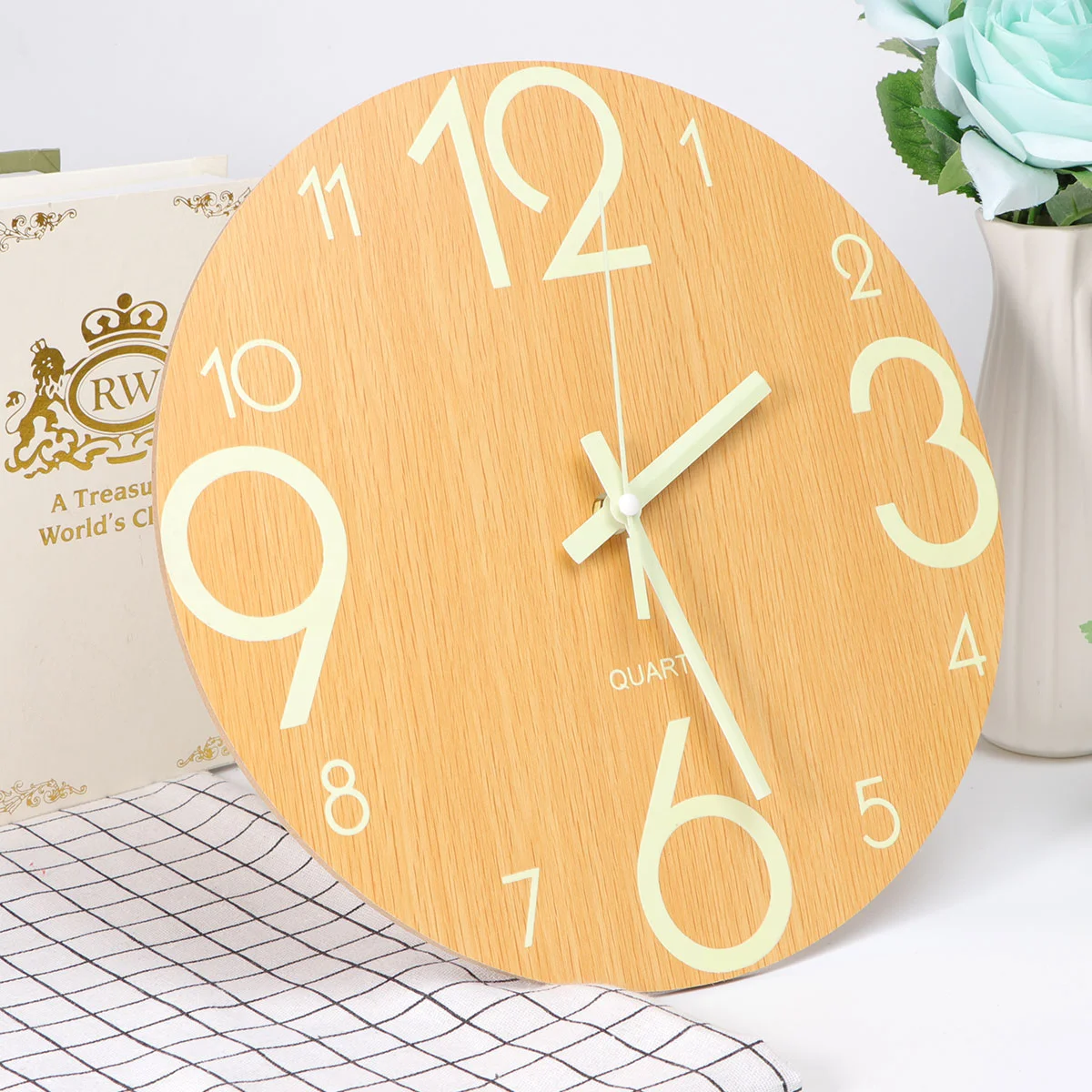 

Silent Wall Clock Hanging Clock for Office Wall Hanging Clock Living Room Wall Clocks Rustic Wall Clocks