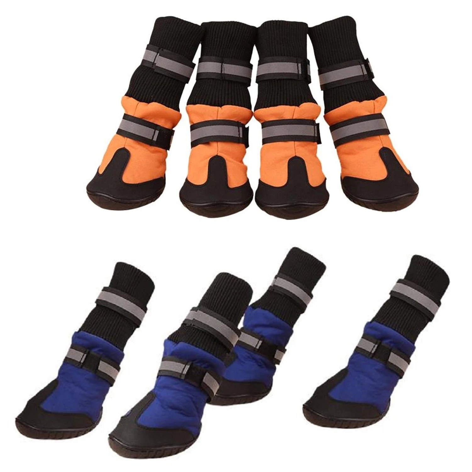 

Мягкие Водонепроницаемые ботинки для больших собак-синие XL