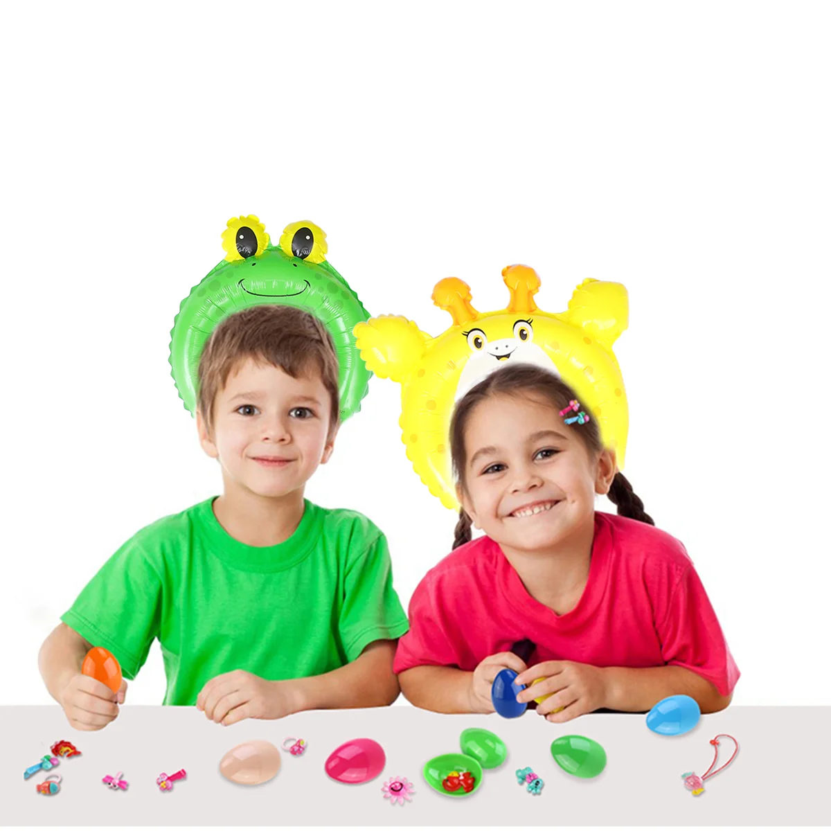 

10pcs Animal Shaped Aluminum Film Balloon Hairband Headdress Headband Birthday Party Decoration for Boy Girl Kids