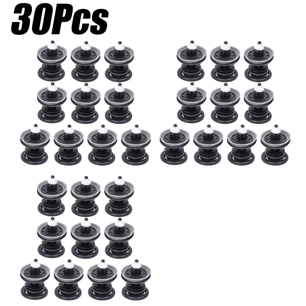 

10-30 шт., зажим для дверной панели автомобиля, заклепка, фиксированная дверь, черный зажим, замена для Audi Jetta, аксессуары для украшения интерьера автомобиля