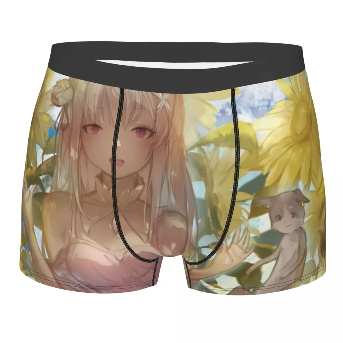 

Emilia Sunflowers Men Boxer Briefs Underwear Life in a different world from zero Highly Breathable High Quality Gift Idea