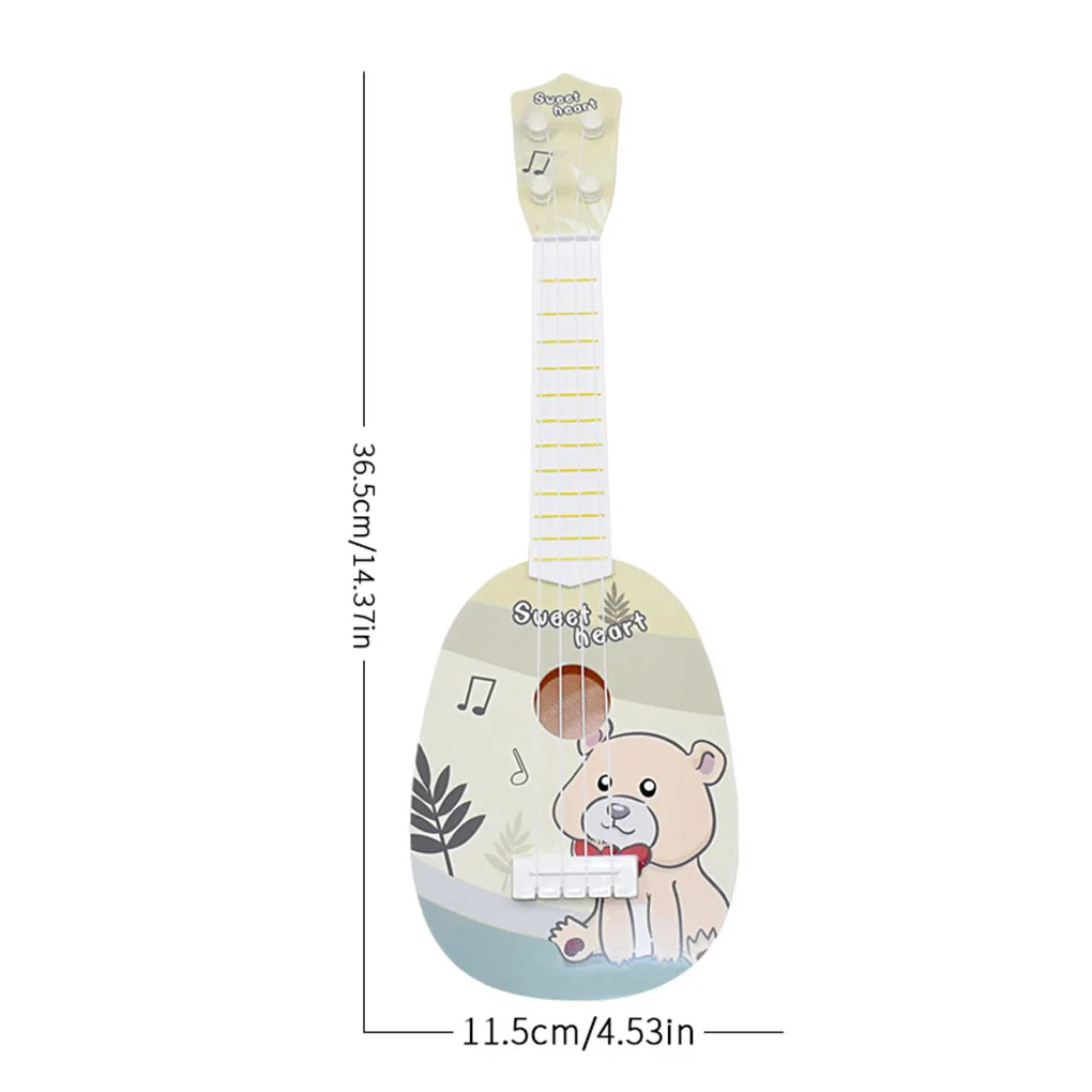 

Детское укулеле с мультяшным дизайном, Очаровательная 4-струнная гитара, детский ранний развивающий музыкальный инструмент, тип 2