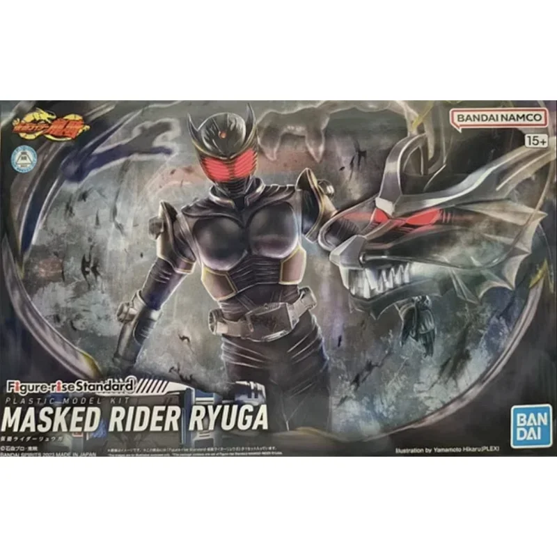 Оригинальная фигурка Bandai стандартная в маске Kamen Rider RYUGA аниме-фигурка модель