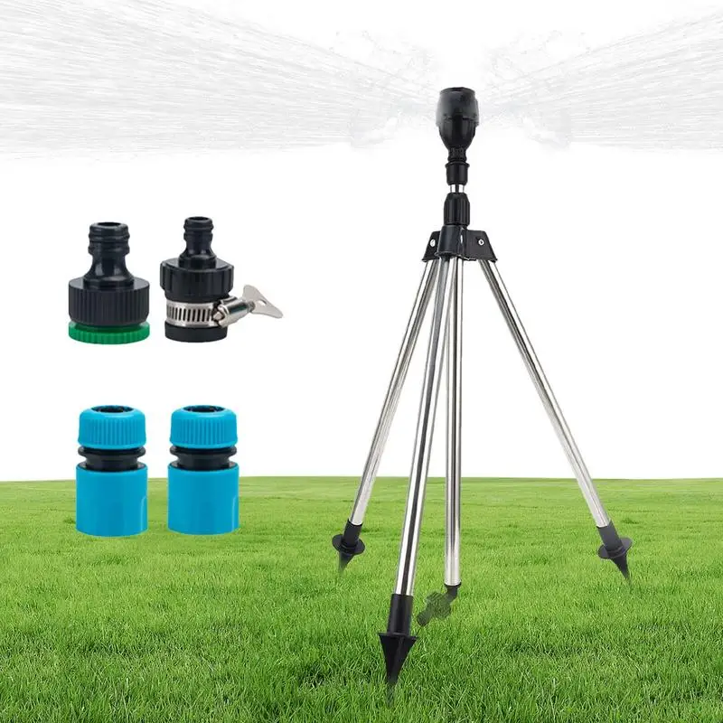 

Impact Tripod Sprinkler Unique Stainless Steel Graden Irrigation System Multifunctional 360 Degree Automatic Rotating Sprinkler