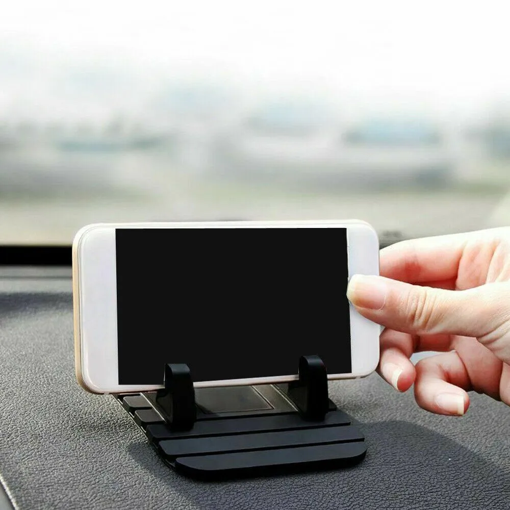 

1pcs Black Car Dashboard Non-Slip Rubber Mat Phone Holder Pad Stand Anti-slip Car Silicone Holder Accessories