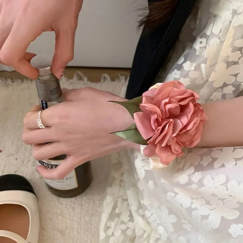 Женская винтажная резинка для волос Красная Эластичная Повязка на голову с