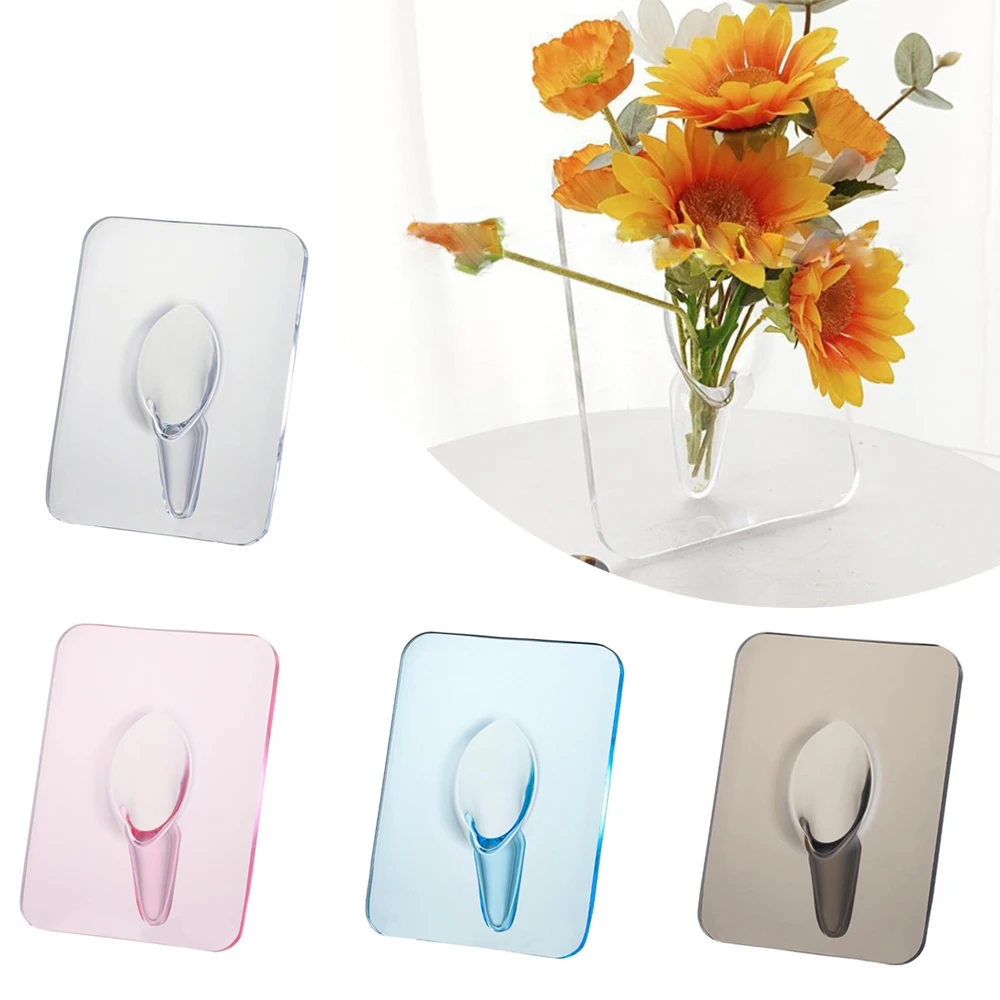 

Acrylic Flower Vase Desktop Transparent Frame Vase Holder Nordic Style Aesthetics Elegant Ins Photo Frame Vase Home Decoration