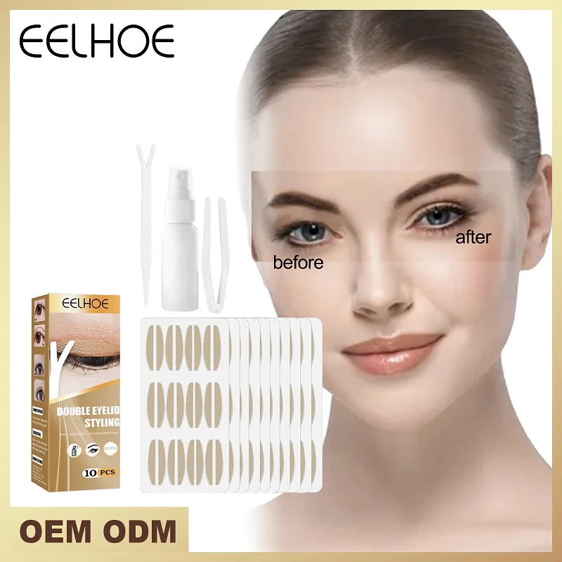 

10 шт., незаметные прозрачные самоклеящиеся ленты для подтяжки век