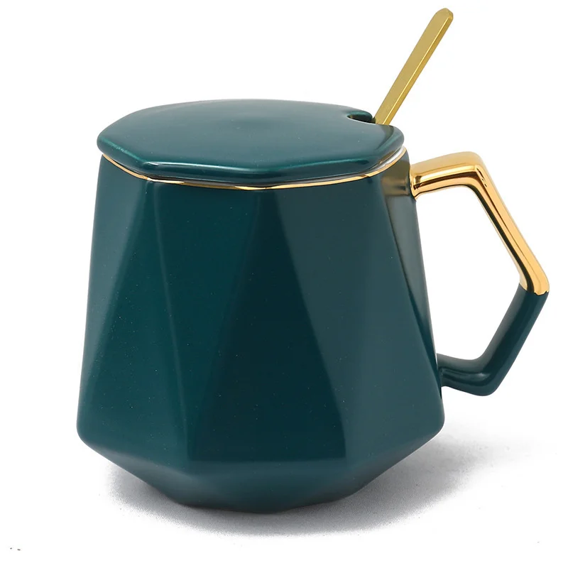 Креативная керамическая кружка в скандинавском стиле простая однотонная с