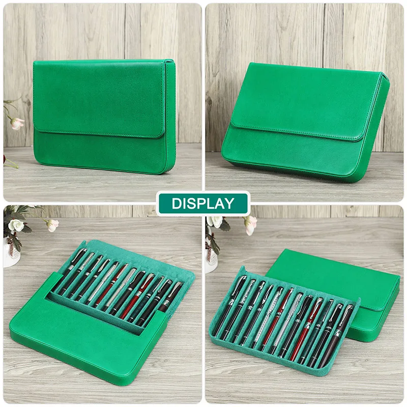 Najtaniej Kontakty Rodzina 12 Piórnik Z Prawdziwej Skóry Odpinany Przenośny Piśmiennicze Osłona Z Uchwytem Ręcznie Pudełko Na Długopis Odporny Na Wstrząsy Mężczyzn