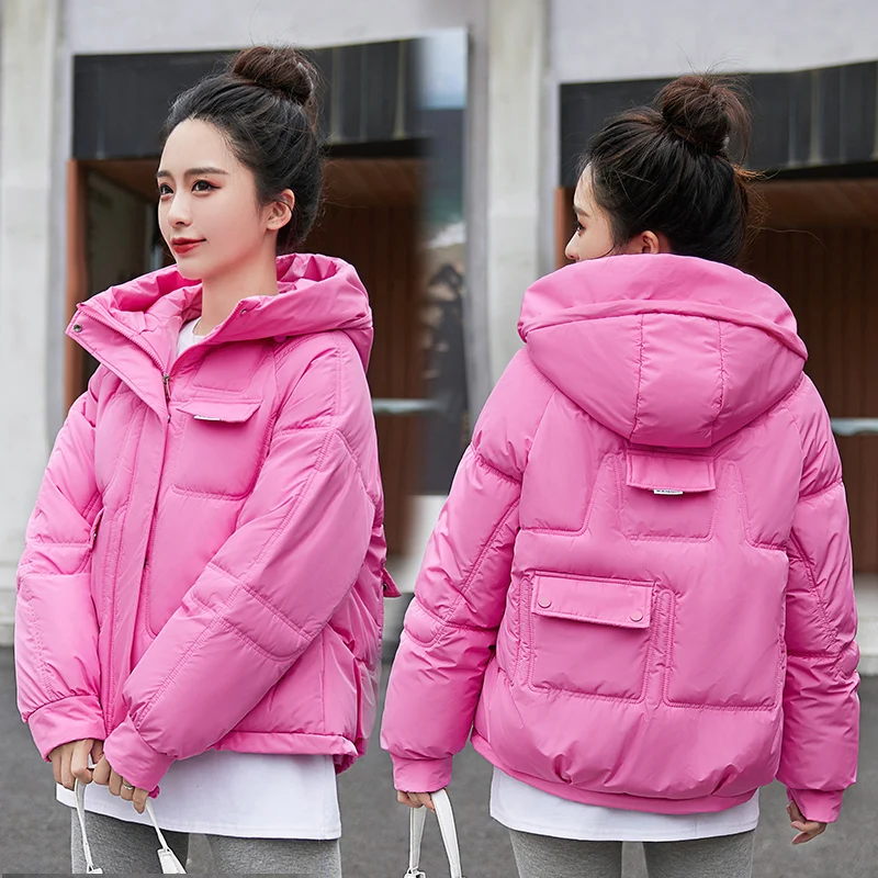 Women's Winter Jacket Casual Loose Parkas Female Solid Thick Winter Coat Teen Girls abrigo de mujer