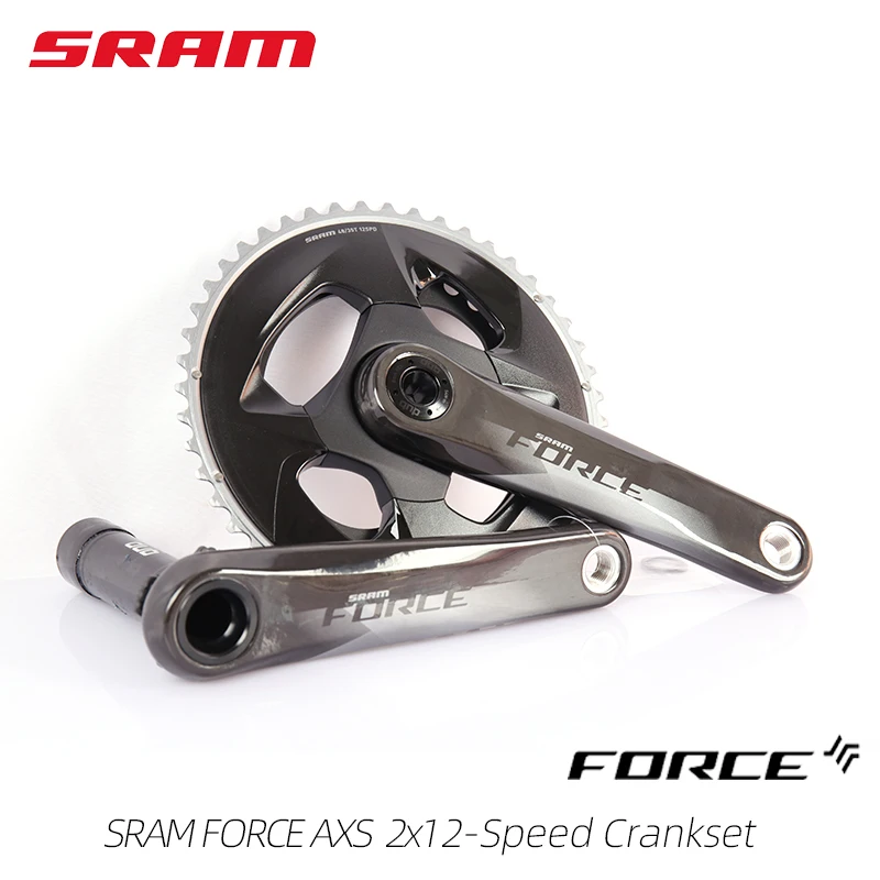 

SRAM FORCE Stage AXS D1 Electronic Wireless 2x12 12 Speed Road Bike DUB Carbon Crankset Direct Mount Chainring Part
