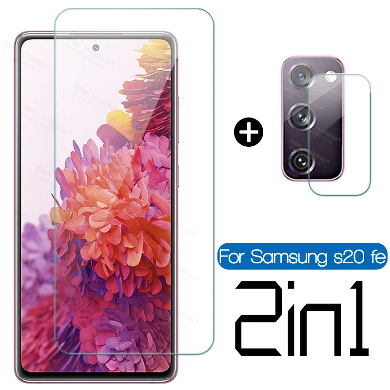 

2in1 Tempered Glass For Samsung Galaxy S20 FE 5G Camera Protection Film For Galaxy s20fe s 20 fe 5g Light HD Glass Full Cover