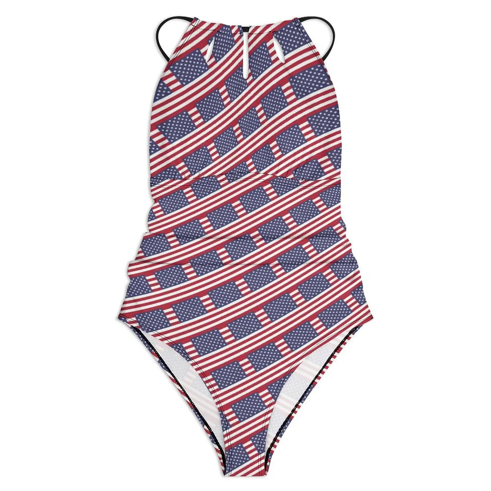 Купальник с флагом США модный купальник эффектом пуш-ап цельный пляжный