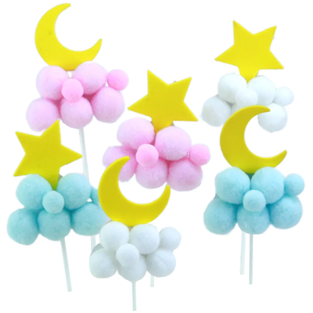 

6Pcs Party Supplies Cake Insert Topper Decorative Topper Cake Picks