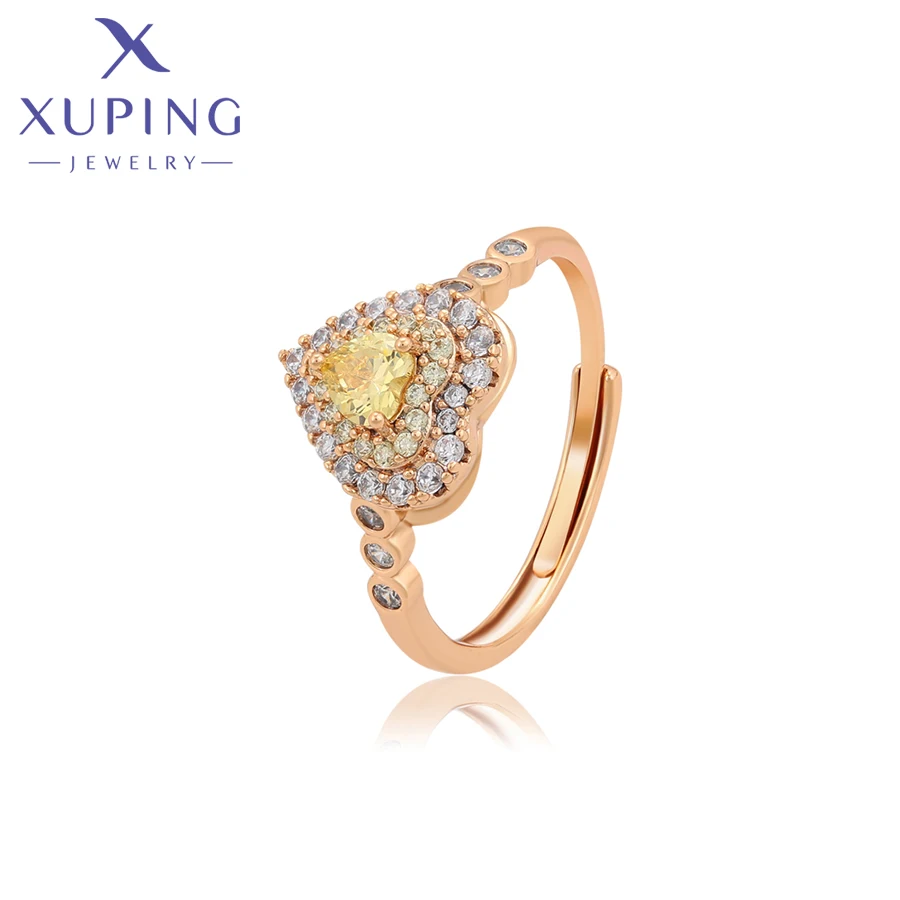 

Xuping Модные Элегантные Ювелирные изделия Новое поступление кольцо в форме сердца золотого цвета для женщин Подарки A00916920