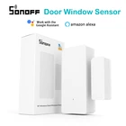 SONOFF DW2 RF 433 МГц беспроводной датчик дверей и окон оповещения умная сцена Домашняя безопасность работает с Sonoff RF мостом