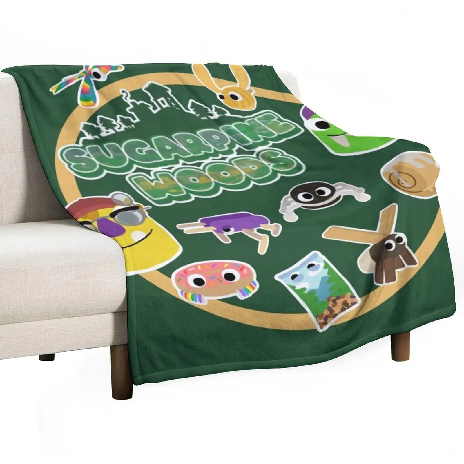 Sugarpine Woods Bugsnax Персонажи Kinda bug Snack Bookbag Snax и Grumpus Пледы Свободные одеяла