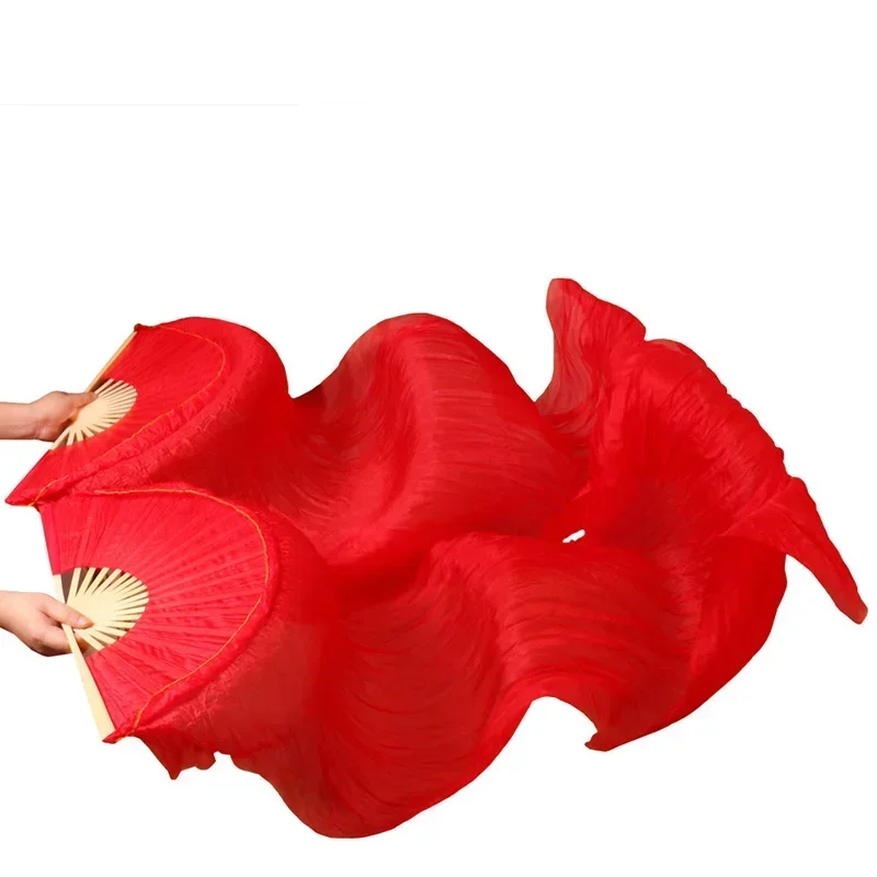 Веер для танца живота Шелковый веер ручной работы из 100% натурального шелка с