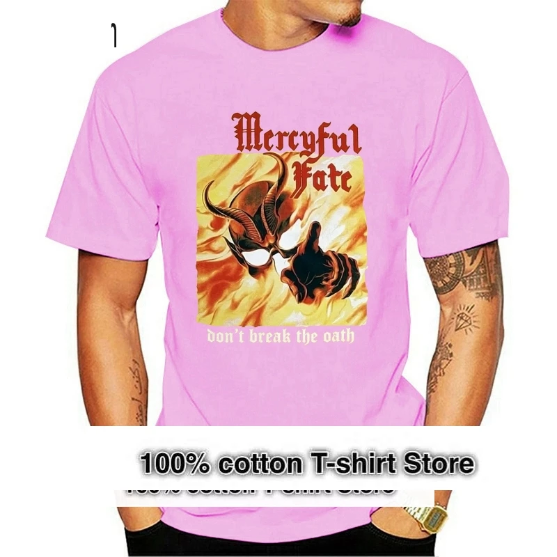 

Mercyful Fate Don'T Break The Oath'84 Yellow T-Shirt Classic Unique Tee Shirt