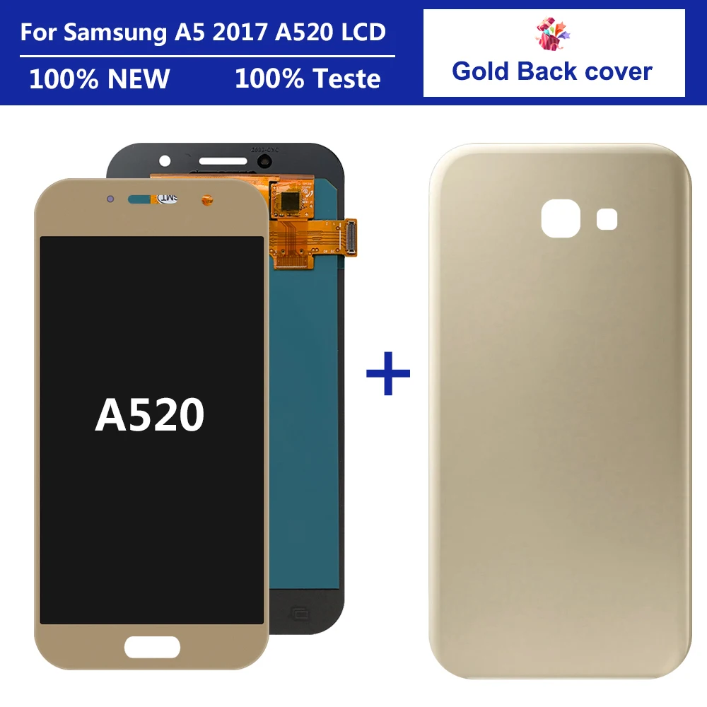 

. 100% Tested 5.0" Super AMOLED LCD for SAMSUNG Galaxy A5 2017 A520 A520F SM-A520F LCD Display Touch Screen Digitizer