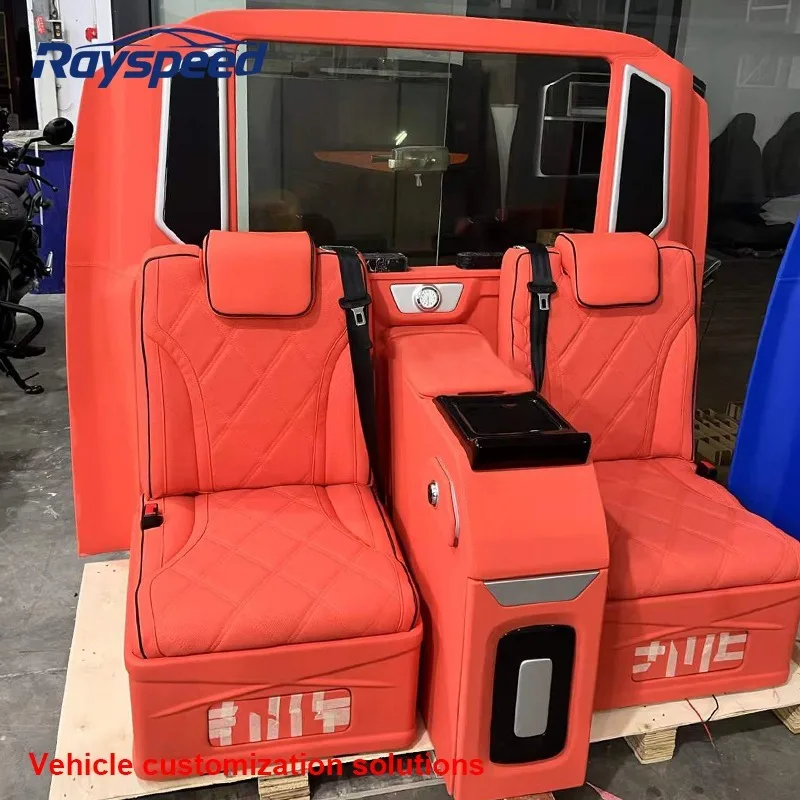 Фото Vito Metris Vclass W447 Комплект обновления всего салона из искусственной кожи, модифицированная перегородка заднего сиденья автомобиля, сиденья для холодильника, телевизора, роскошный пол №1