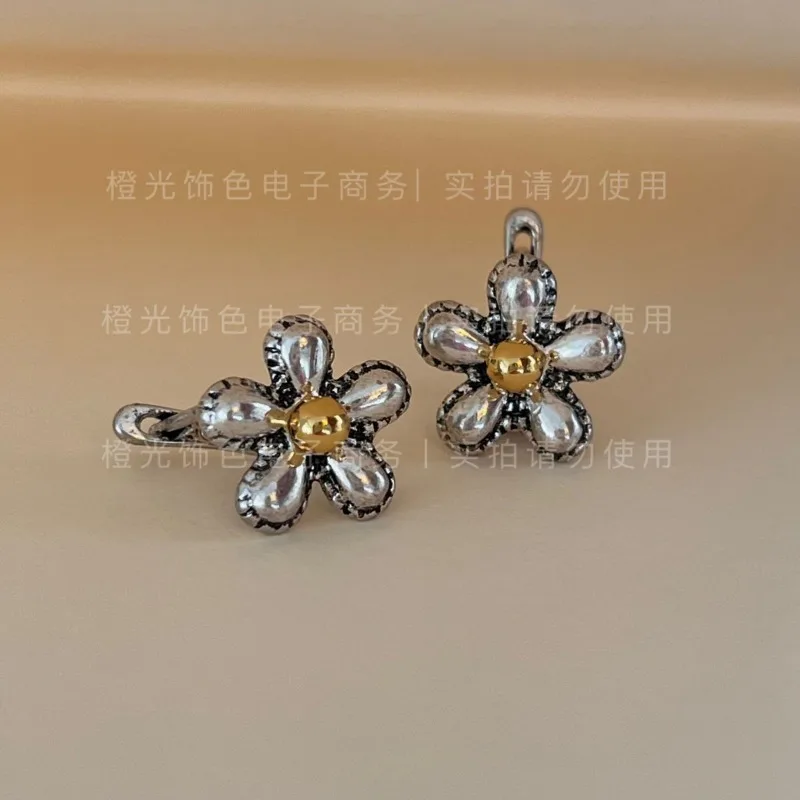 

LONDANY earrings Han Dynasty fresh old flowers temperament fashion sweet ear buckle girl chic style niche sunflower