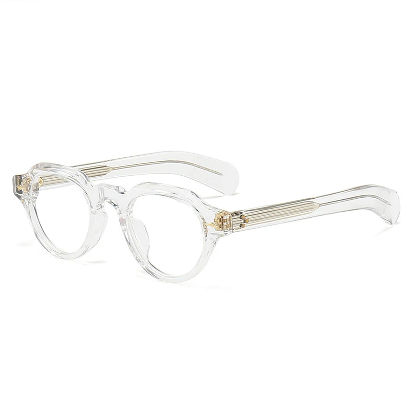 Винтажные круглые ацетатные оптические очки для мужчин и женщин