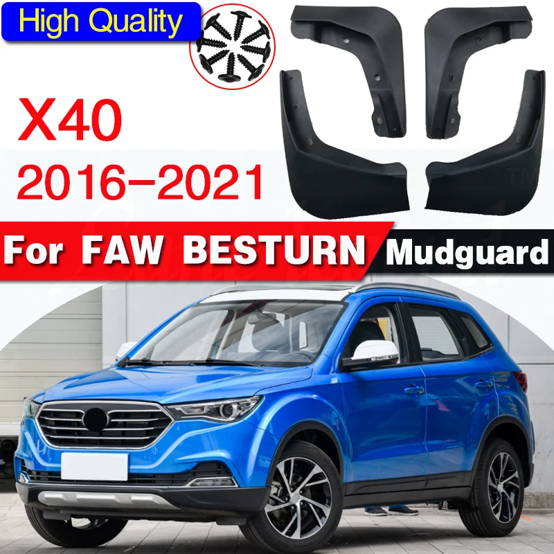 

FOR FAW BESTURN X40 Mudguard Fenders Mudflaps Guard Mud Flap Splash Mudguards Car Accessories Auto Styline Front Rear 2016-2021