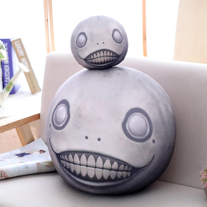 

Funny EMIL Plush Pillow Toys Stuffed Soft Movie Doll Full Head Nier:Automata Simulation Sofa Decoration Creative Birthdays Gifts