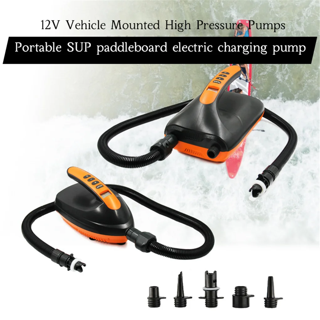 12V SUP Max 20 PSI Intelligent Inflatable Pump Electric Air Pump Dual Stage For Outdoor Paddle Board