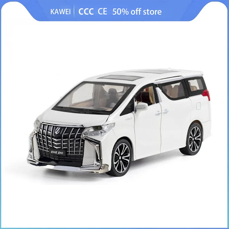 

1:24 Simulation Alloy Alpha Car Model MPV Business Car Decoration Van Boy Toy Car Birthday Gift Hand-made Toys For Children