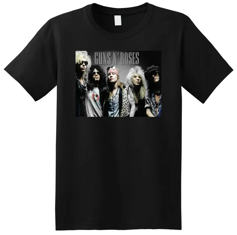 GUNS N ROSES футболка с фото группы постер tee tour маленький средний большой XL |