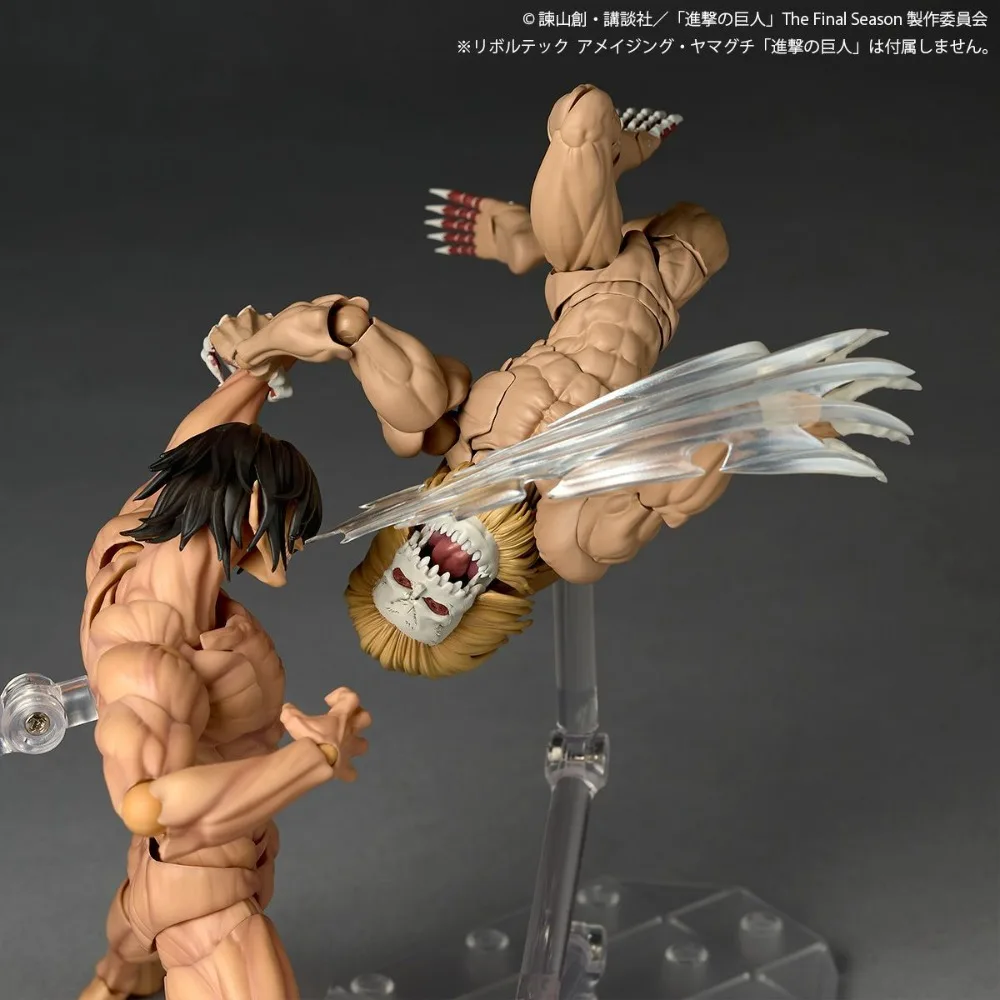 Фото 【HY】100% Оригинальная фигурка в наличии Kaiyodo Shingeki No Kyojin - Agito No Kyojin Amazing Yamaguchi Revoltech (NR102) Аниме-фигурка №4