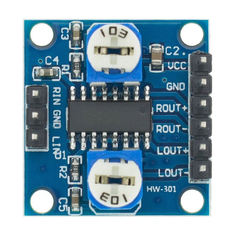

PAM8406 Digital Amplifier Board With Volume Potentiometer 5Wx2 Stereo M70