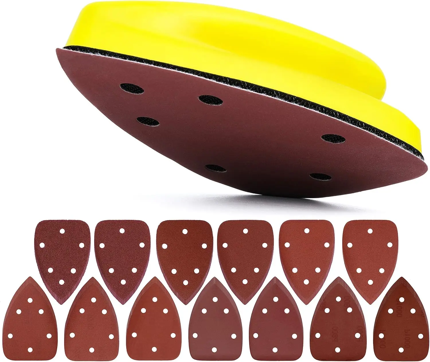 Шлифовальный круг с крючком и петлей 98*140 мм 65 шт. 6 отверстий