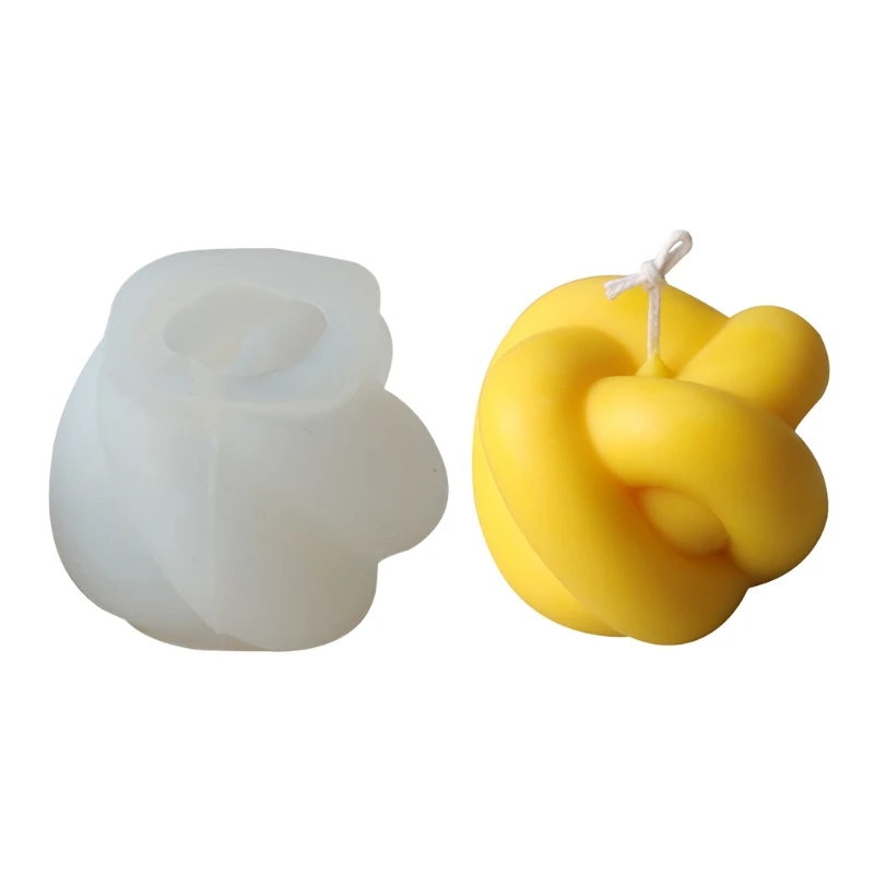 

3D wool ball candle mold silicone mousse cake fondant decoration wool thread mold baking tools Diy