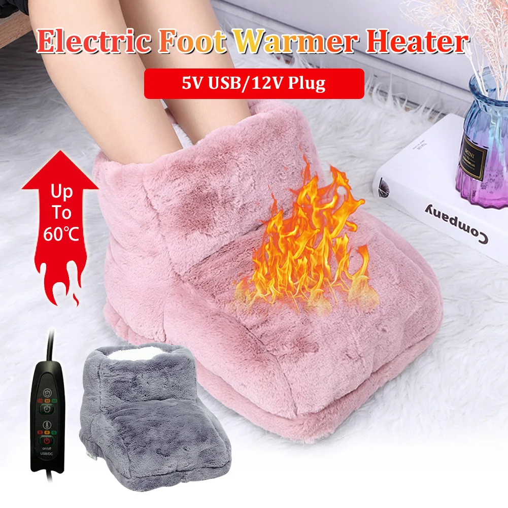 

Electric Foot Warmer Heater USB Charging Power Saving Warm Foot Cover Feet Heating Pads for Home Bedroom Sleeping Winter supply